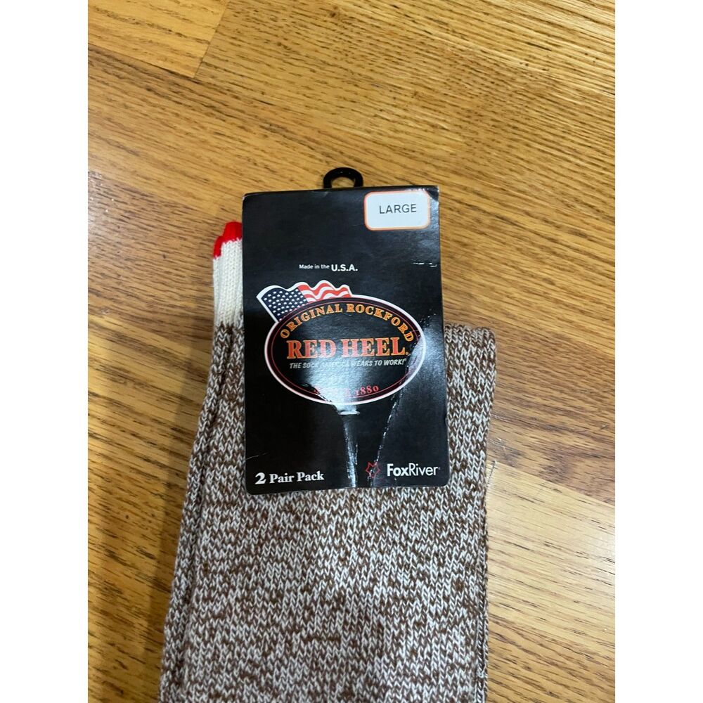 NEW 2-pair pack of Fox River Original Rockford Red Heel Monkey Socks